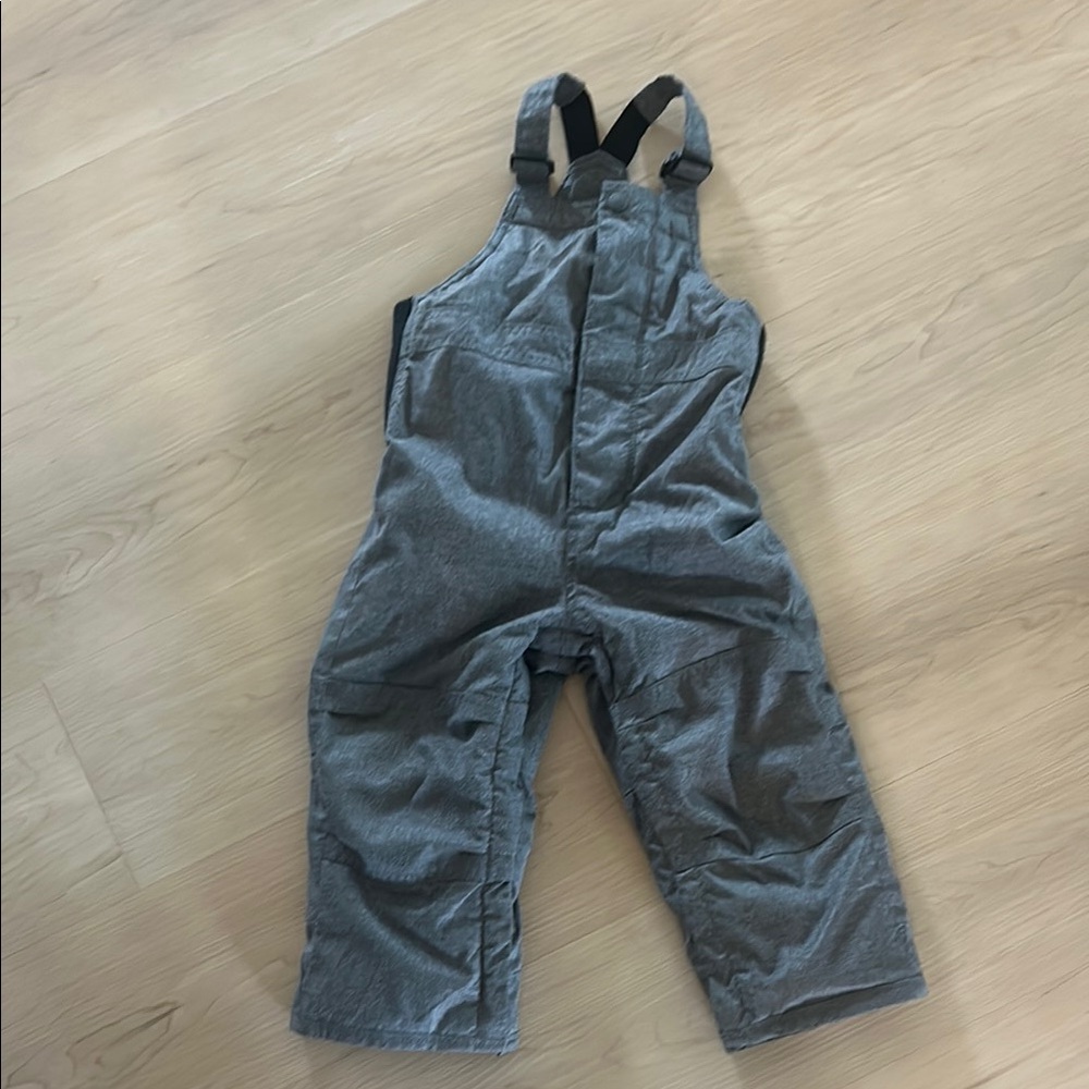 GAP 2T unisex heather gray Snowbib